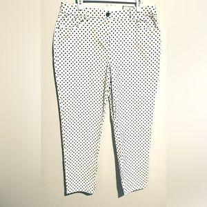 ❤️NWT Chico's Dot Print Cotton Ankle Pant - Chico's 2 / US 12